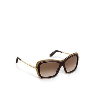 Louis Vuitton Brown and Gold Sunglasses